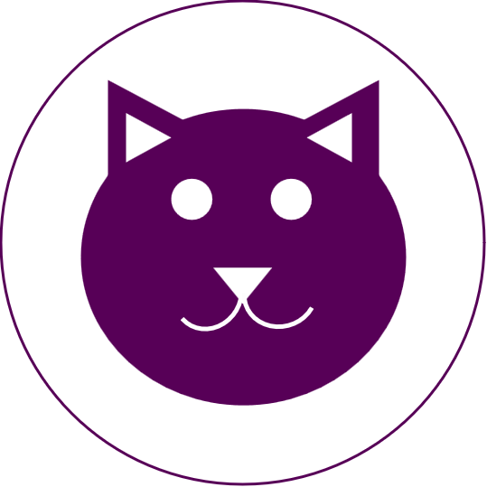 PixelPaws logo of a pixel cat head